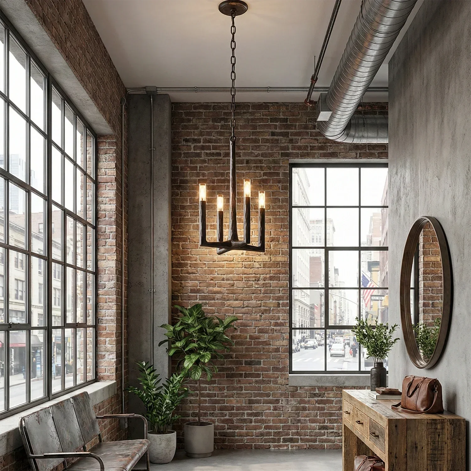 Avarit Forged Round Chandelier