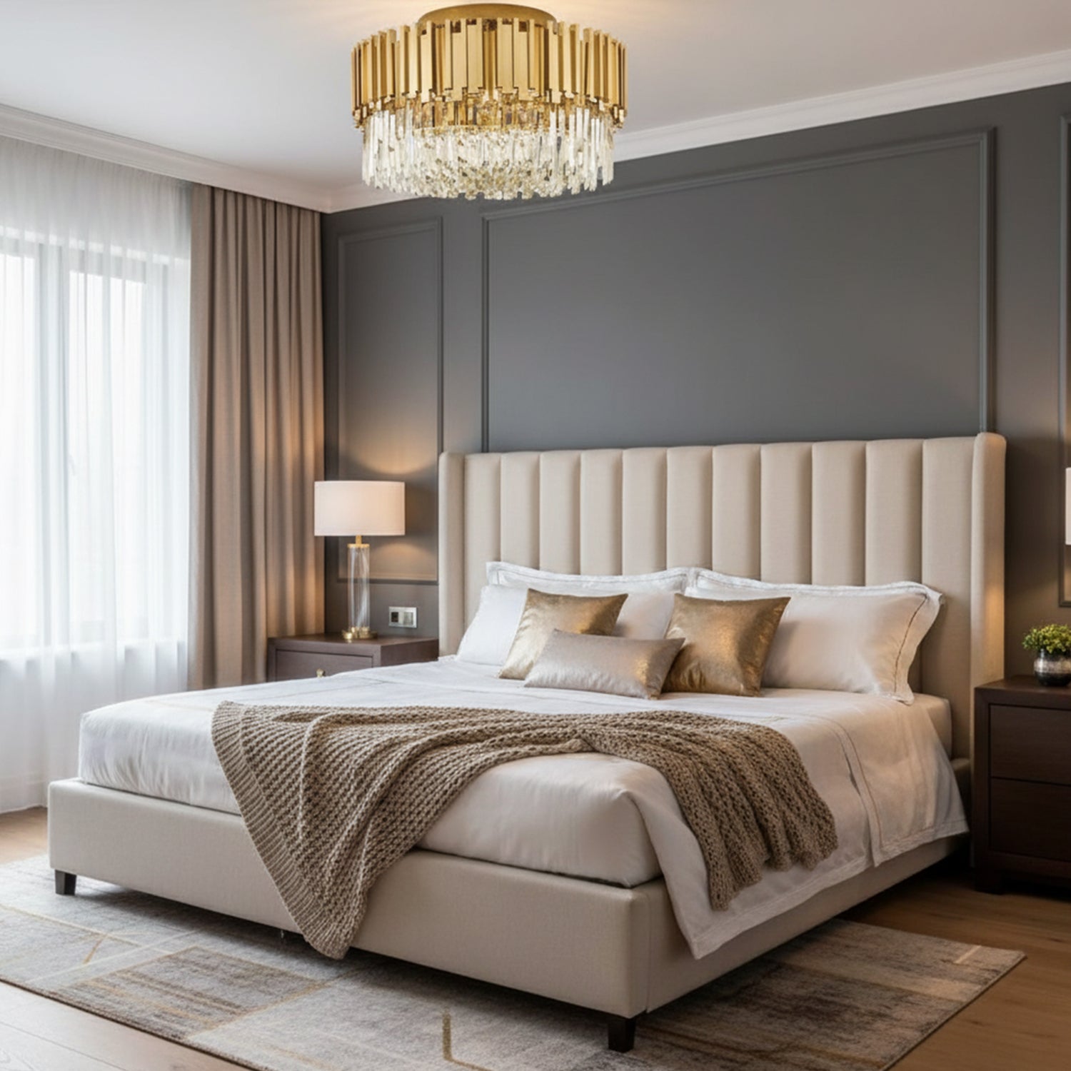 Bourbons Flush Mount Chandelier