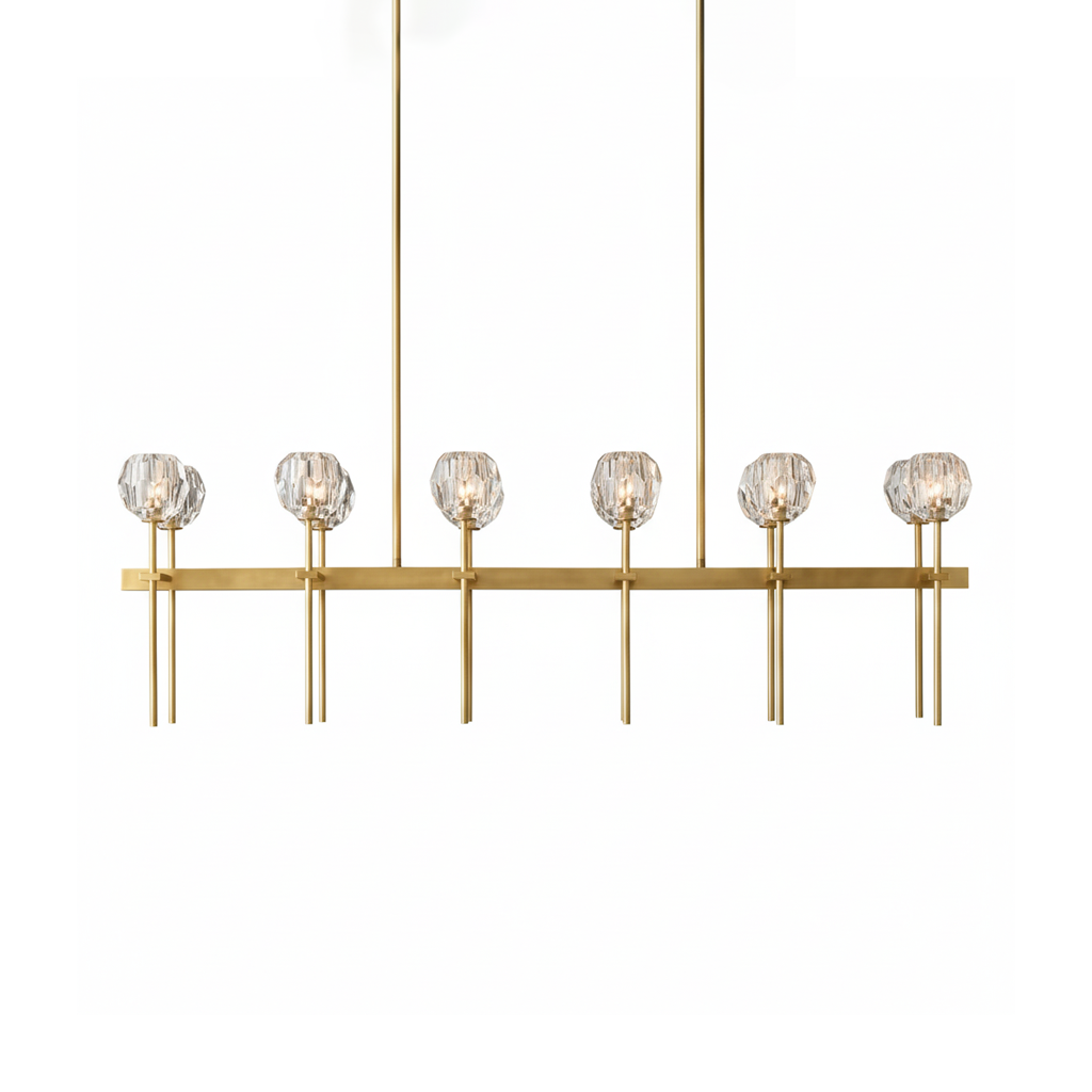 Crystal Ball Linear Chandelier