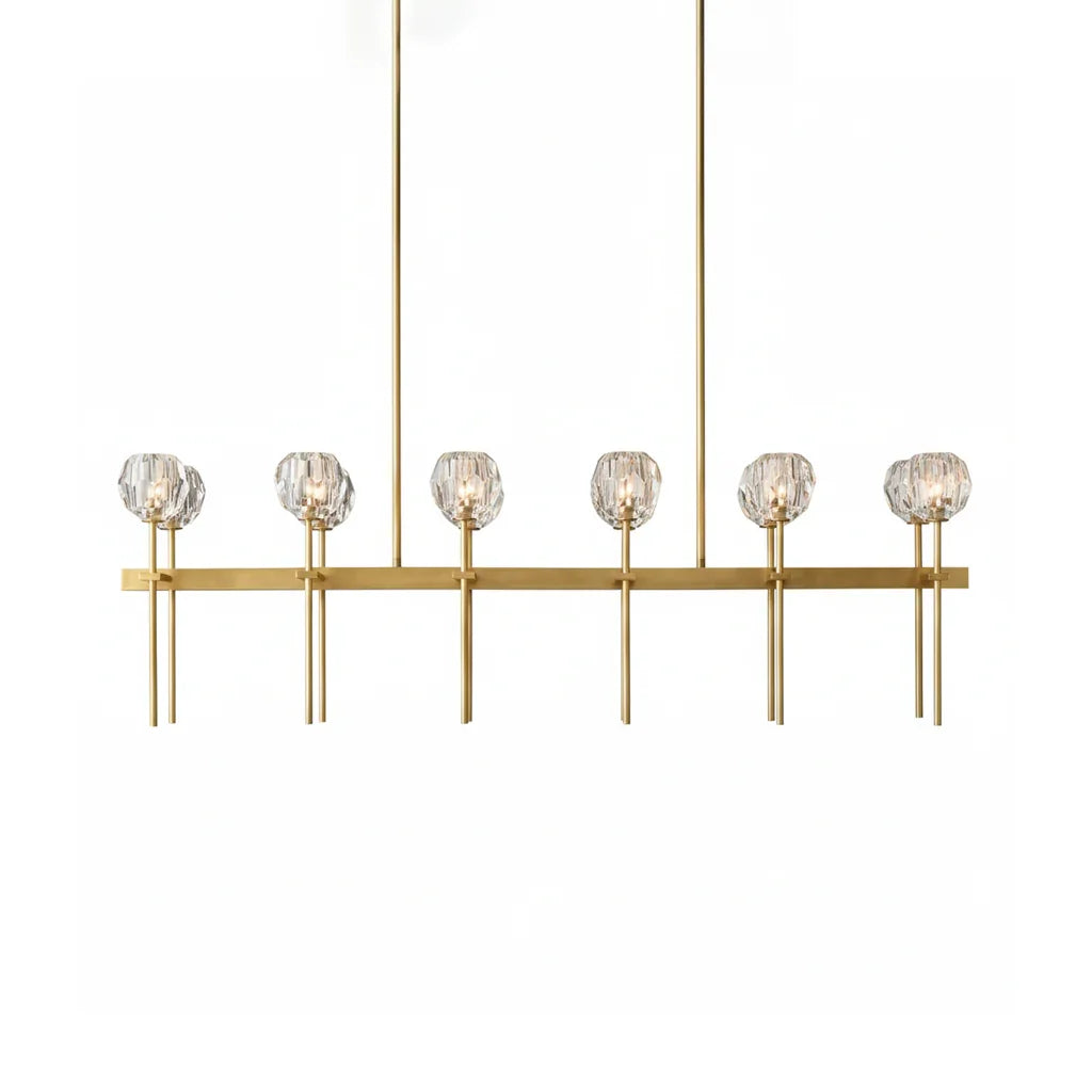 Crystal Ball Linear Chandelier