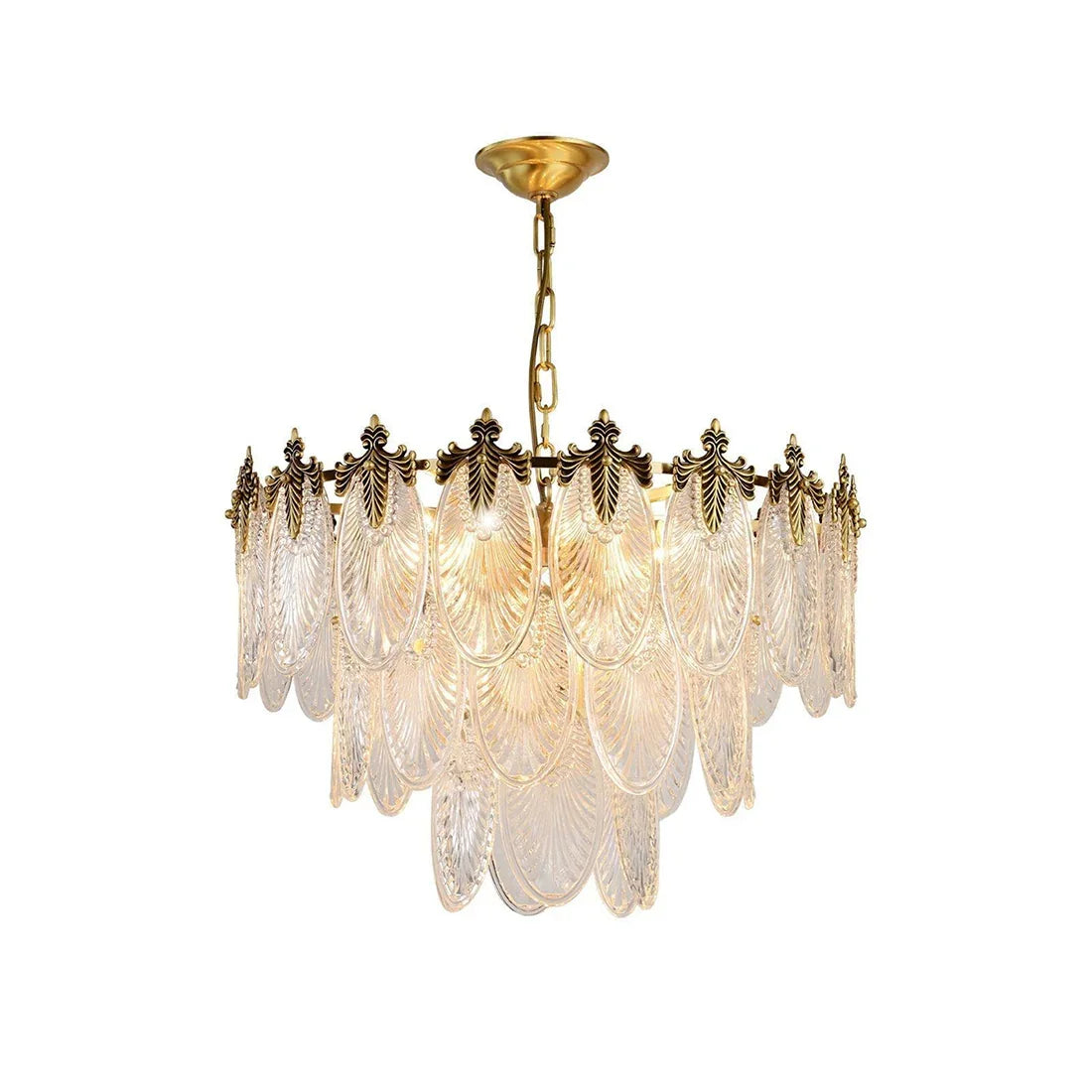 Golden Foliage Crystal Chandelier