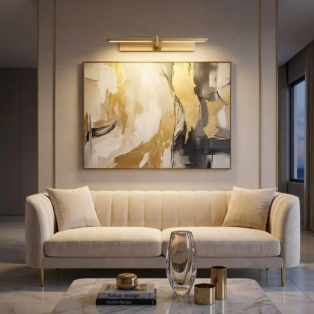 Modern Brass Picture Light