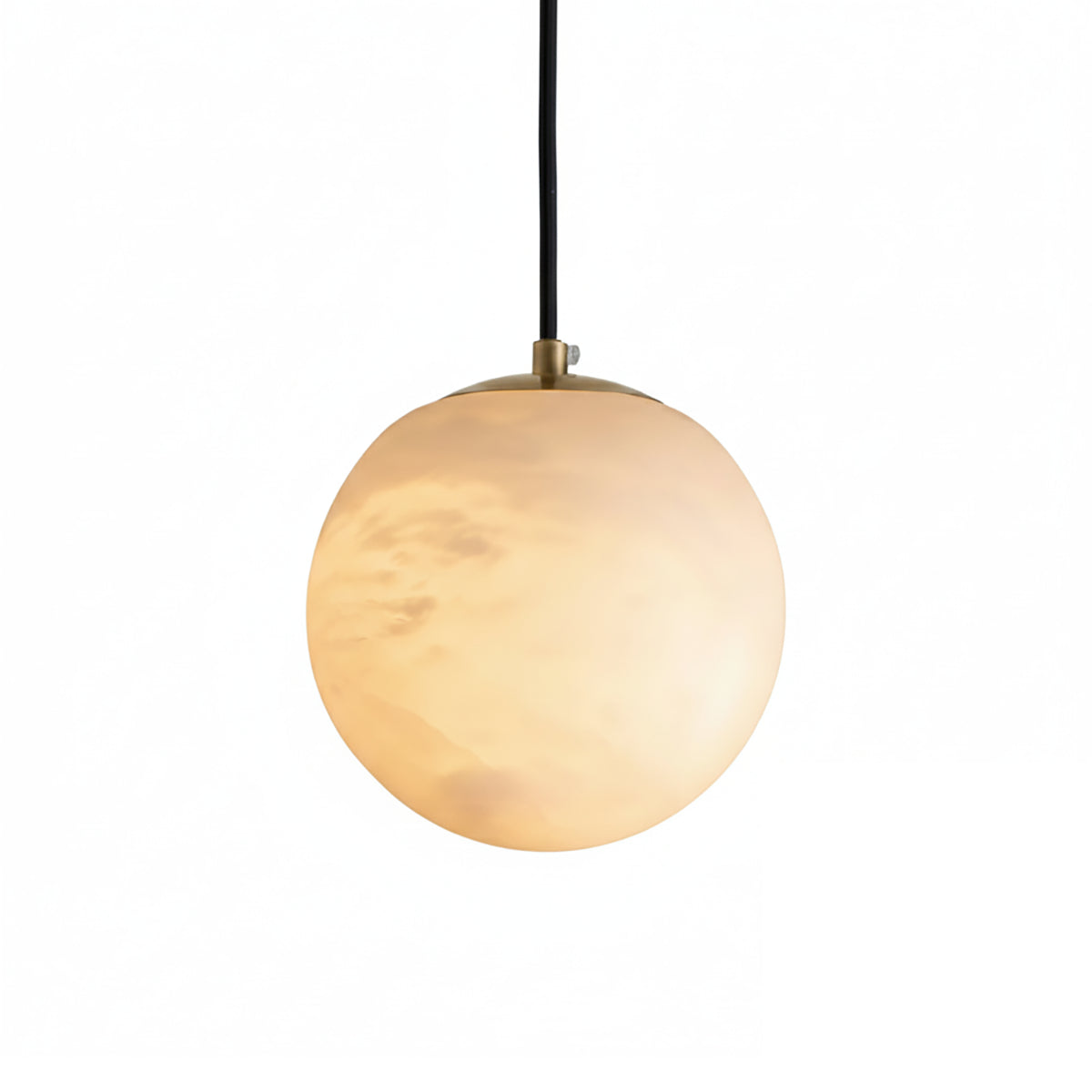 Nordic Style Spherical Alabaster Pendant Light