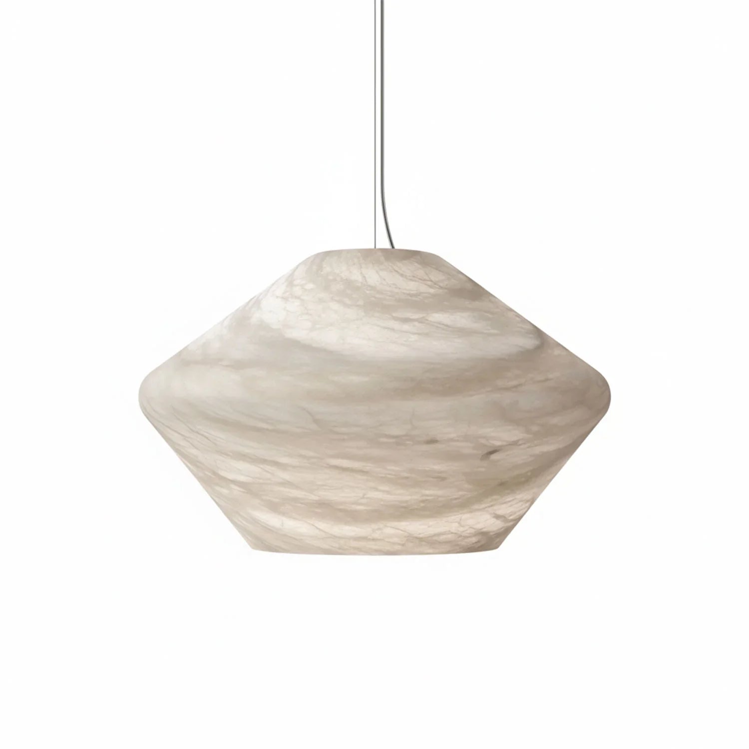 Sculptural Alabaster Gemstone Pendant Light