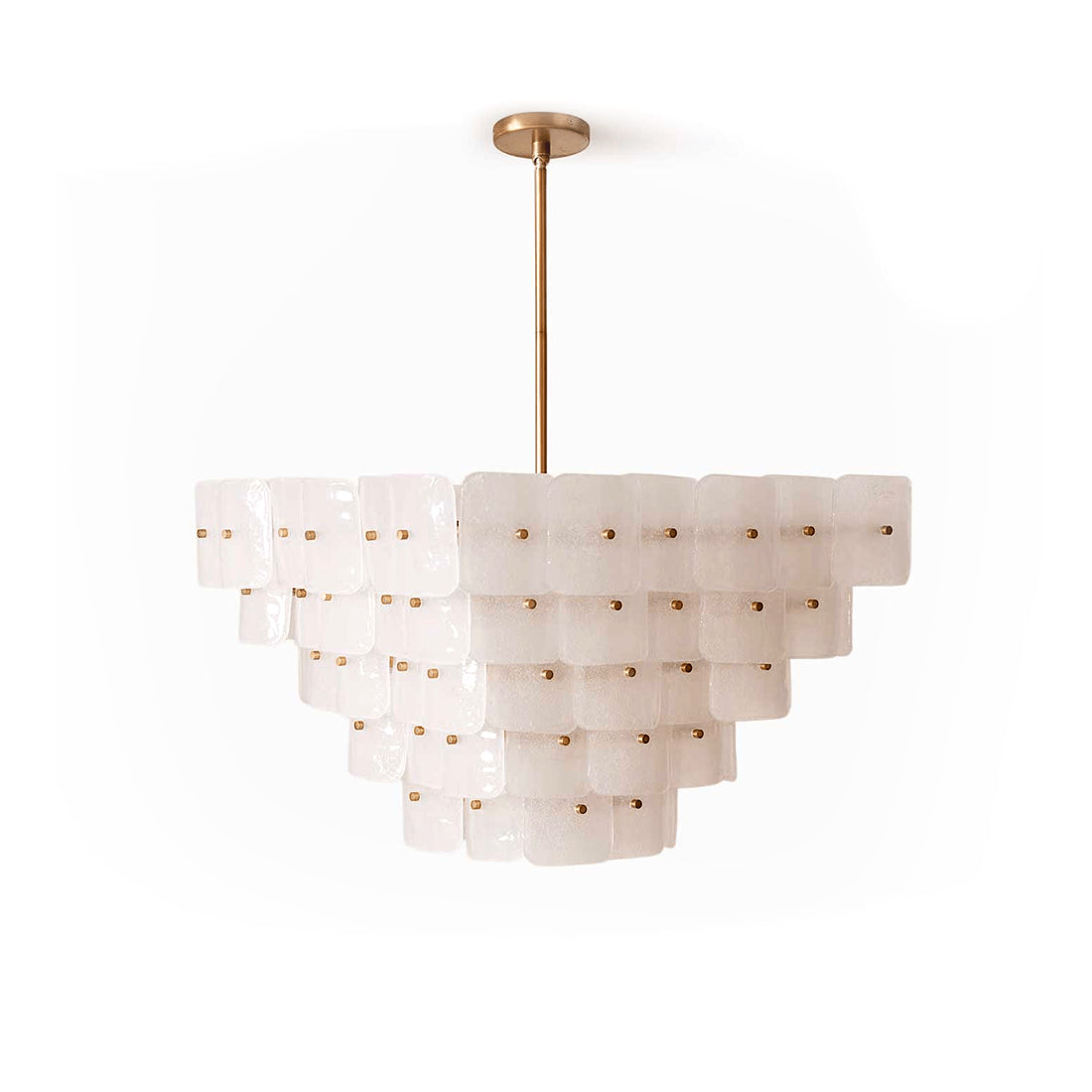 Tiered Glass Chandelier