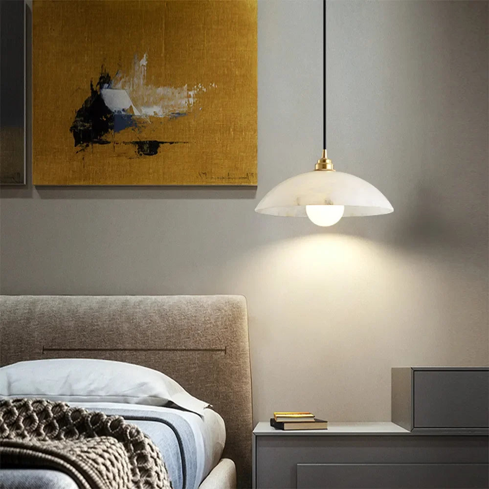 Timeless Alabaster Minimalist Pendant Light
