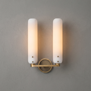 Afroalia Luxury Modern Art Deco Wall Sconce - Crisp Light Sconce over Modern Art | HoaiLamp