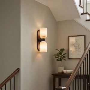 Alabaster Aurinde Wall Lamp - Staircase Pathway Safety Lighting | HoaiLamp