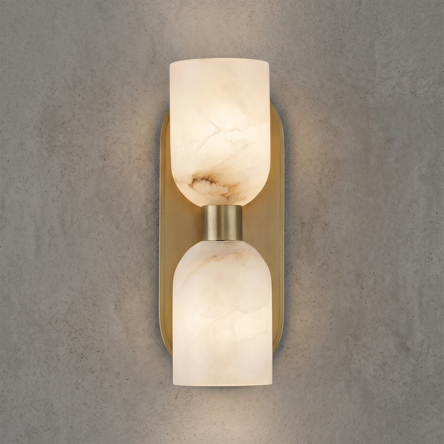 Alabaster Aurinde Wall Lamp - Luxury Gold Vanity Texture Detail | HoaiLamp