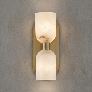 Alabaster Aurinde Wall Lamp - Luxury Gold Vanity Texture Detail | HoaiLamp
