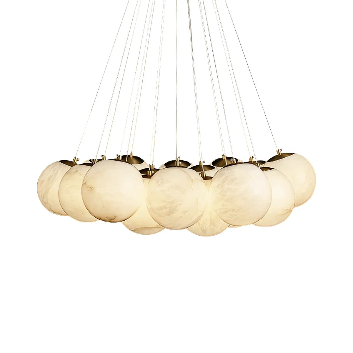 Alabaster Balls Chandelier