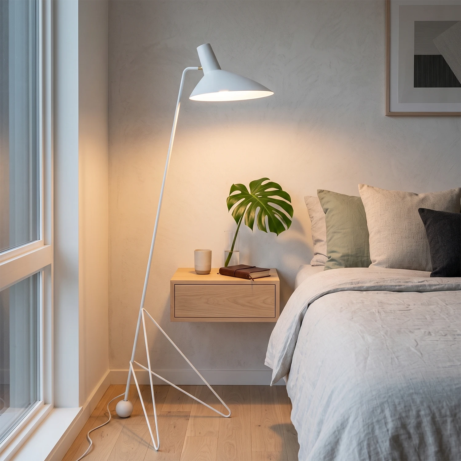 Aldric Mid-Century Tripod Floor Lamp