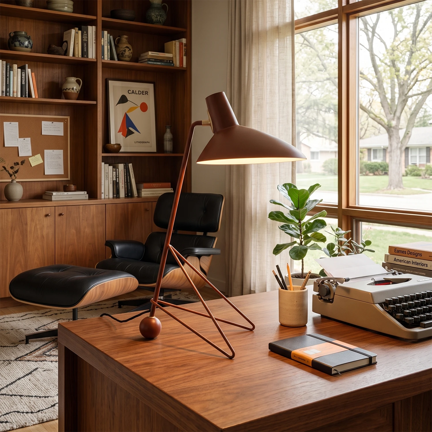 Aldric Mid-Century Tripod Table Lamp