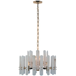 Artisanal Alabaster Large Chandelier - Studio Medium Circular Gold Hardware | HoaiLamp