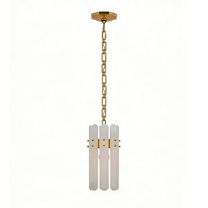 Artisanal Alabaster Large Chandelier - Studio Single Cylinder Pendant | HoaiLamp