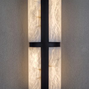 Astrelle Alabaster Linear Pendant Light - view 10 | Hoailamp