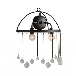 Aubreye 2-Light Sconce - Matte Black Studio Profile
| HoaiLamp