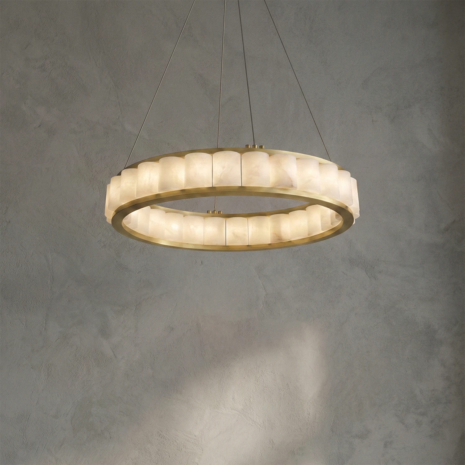Avalon Alabaster Halo Chandelier