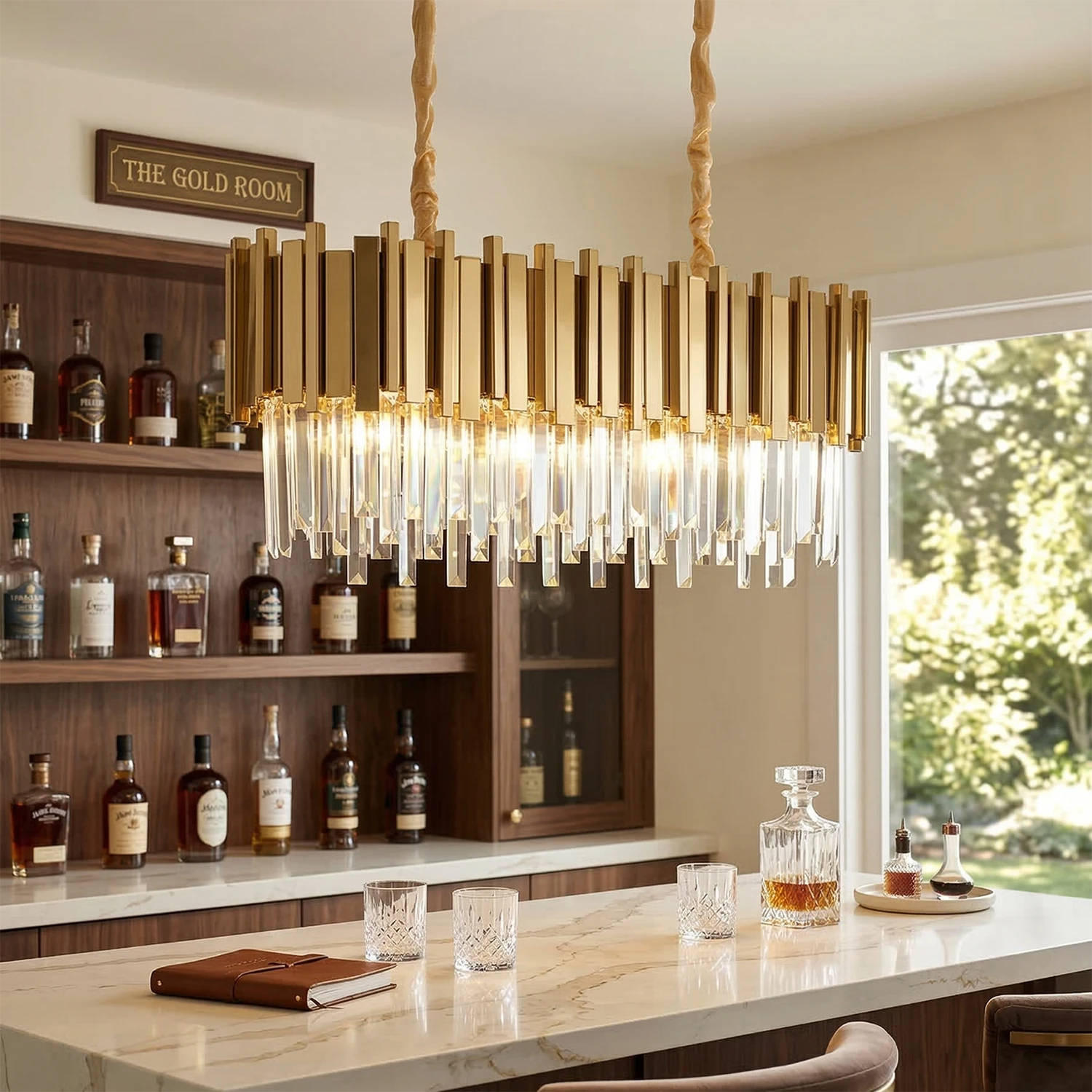 Bourbons Alphonsus Crystal Chandelier