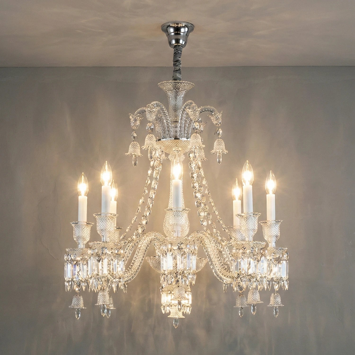 Brilliant Starry Crystal Chandelier - Radiant Warm Glow Ambiance | HoaiLamp