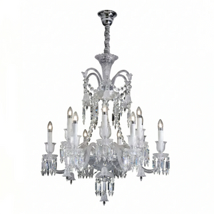 Brilliant Starry Crystal Chandelier - Elegant Double Tier Specification | HoaiLamp