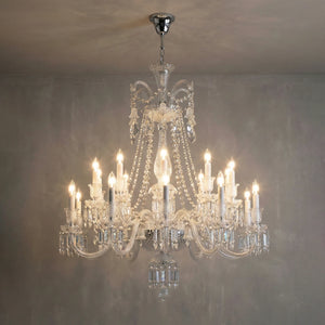 Brilliant Starry Crystal Chandelier - Sophisticated Golden Light Reflection | HoaiLamp