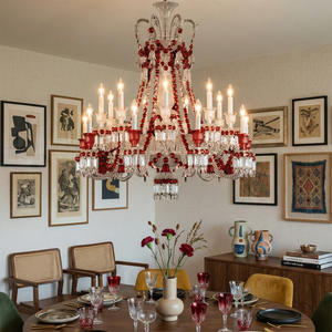 Brilliant Starry Crystal Chandelier - Contemporary Gallery Dining Decor | HoaiLamp
