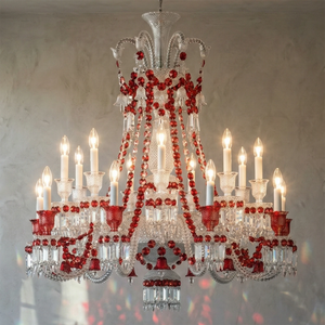 Brilliant Starry Crystal Chandelier - Radiant Single Tier Warm Glow | HoaiLamp