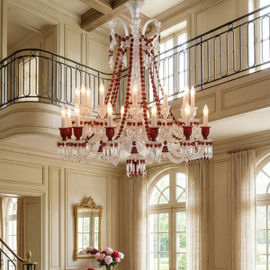 Brilliant Starry Crystal Chandelier - Double-Height Great Room Fixture | HoaiLamp