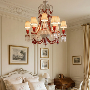 Brilliant Starry Crystal Chandelier - Elegant French Bedroom Ambiance | HoaiLamp