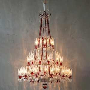 Brilliant Starry Crystal Chandelier - Ultimate High-End Tiered Aesthetics | HoaiLamp