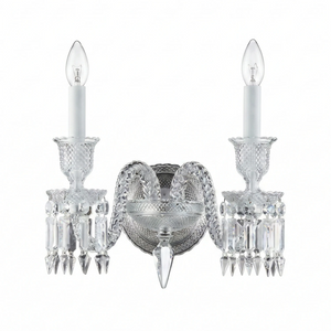 Caelum Apex Crystal Wall Lamp - Elegant Double Light Specification | HoaiLamp