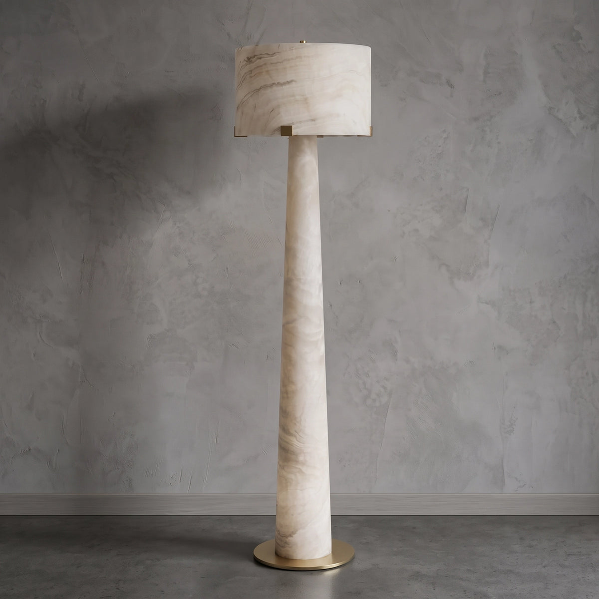 Candela Alabaster Floor Lamp