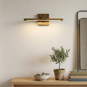 Corinth Brass Picture Light - Minimalist Sideboard Decor | HoaiLamp