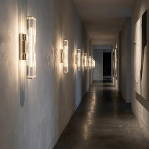 Crystal Prism Wall Sconce Light Fixture - Dramatic Hallway Guide Lighting | HoaiLamp