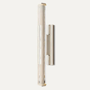 Crystal Prism Wall Sconce Light Crystal Prism Wall Sconce Light Fixture - Satin Nickel Profile | HoaiLamp