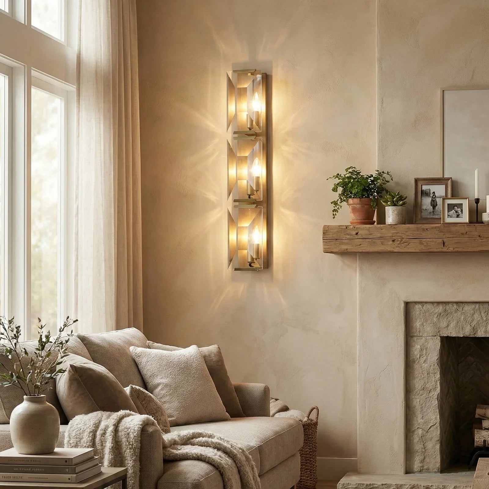 Crystal Rectangular Wall Lamp