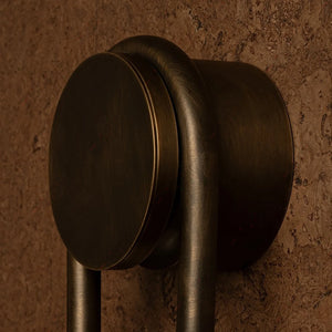 Spiral Alabaster Wall Lamp - Art Deco Brass Profile | HoaiLamp Robust Metal Craftsmanship & Profile