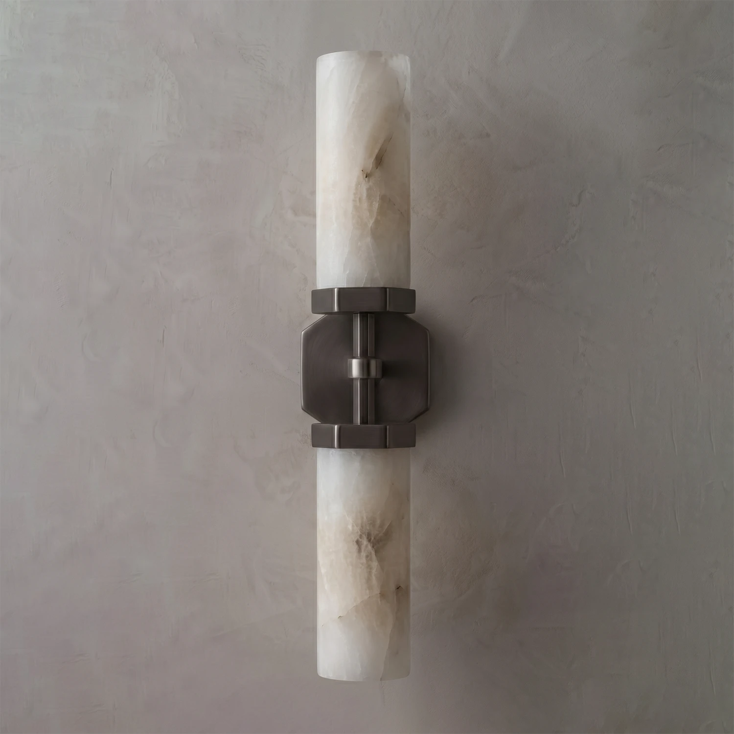 Double-Head Alabaster Wall Sconce