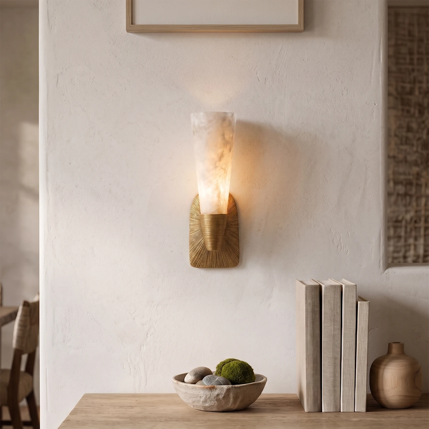 Elysian Alabaster Wall Sconce