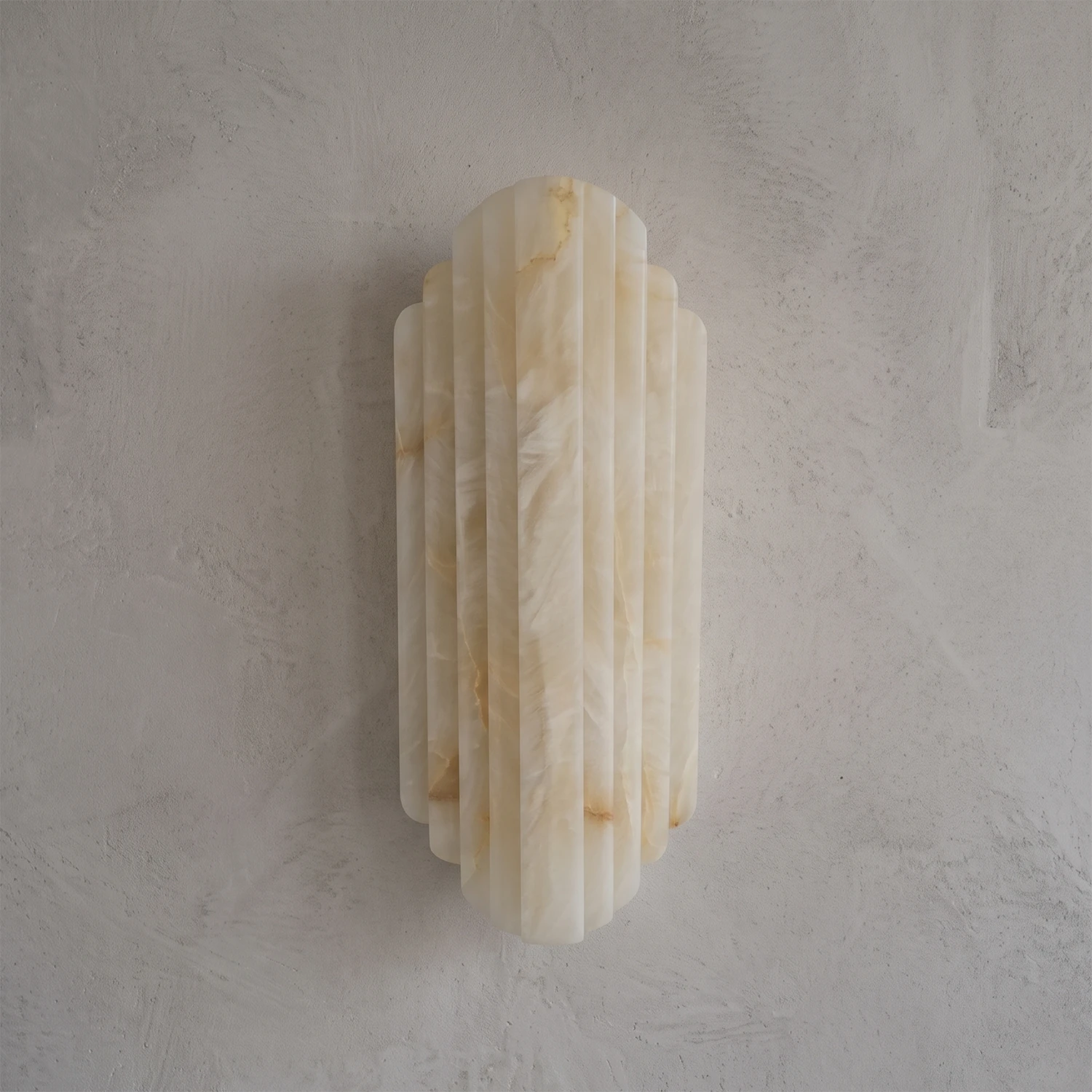 Estella Art Deco Alabaster Wall Sconce