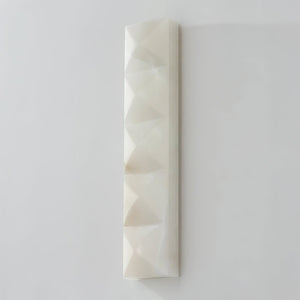 Faceted Alabaster Wall Sconce - Studio Vertical Long Profile White Background | HoaiLamp