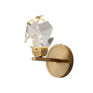 Faceted Crystal Masonry Wall Sconce - Compact Silhouette Model | HoaiLamp