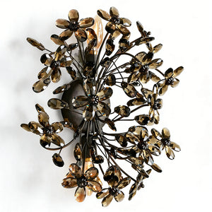 Fiore Wall Lamp - Dark Bronze Floral Silhouette | HoaiLamp