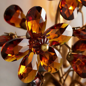 Fiore Wall Lamp - Radiant Amber Jewel Petals | HoaiLamp