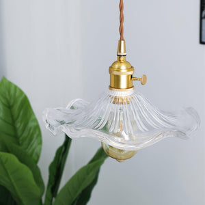 Floral Glass Pendant Light - view 35 | Hoailamp