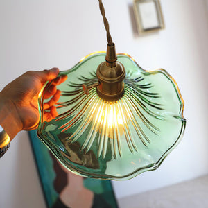 Floral Glass Pendant Light - view 21 | Hoailamp