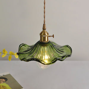 Floral Glass Pendant Light - view 26 | Hoailamp