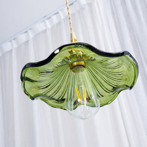 Floral Glass Pendant Light - view 23 | Hoailamp