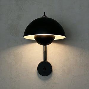 Flower Bud Wall Lamp - Midnight Black Dramatic Wall Glow | HoaiLamp